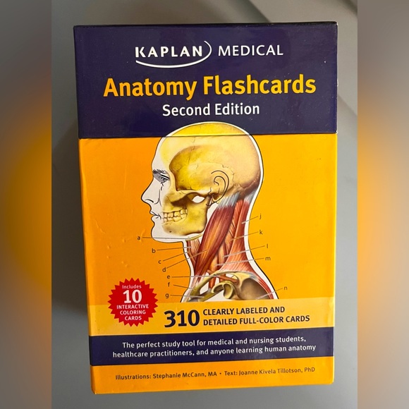 Office Kaplan Anatomy Flash Cards Nib Poshmark